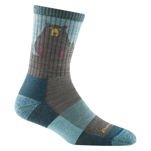 Darn Tough Women's Bear Town merino wool hiking micro Crew socks